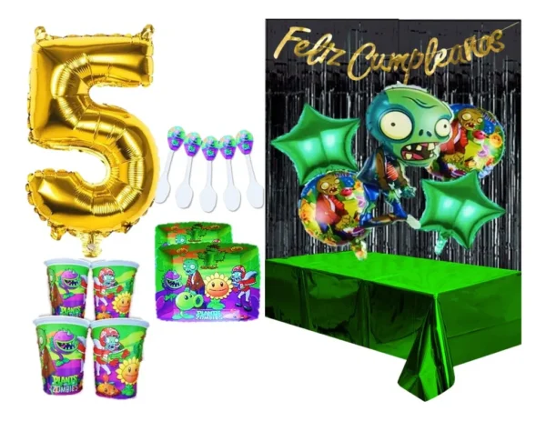 Kit Decoracion Plantas Vs Zombies X24