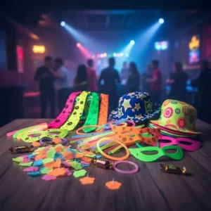 D_NQ_NP_2X_668292-MLA101404457616_122025-F Hora Loca Neon 148 Articulos Grado 15 Años Bodas Cumple