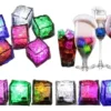 Cubo Hielo Luminoso Luz Led Decoración Multicolor X12
