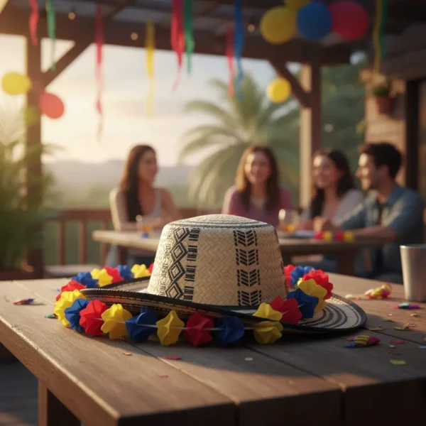 Sombrero Vueltiao + Collares Tricolor x 12 Hora Loca