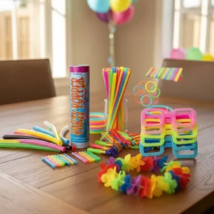 Kit De Artículos Hora Loca 81 Artículos Fiestas Neón Grado