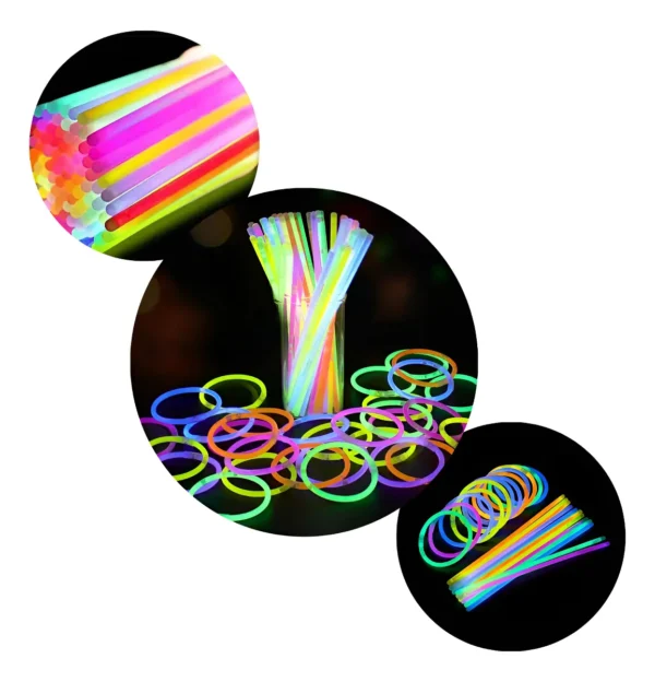 Pulsera Neón YDH 100 Unidades Colorida Plástico Luminosa LED FiestaPulsera Neón YDH 100 Unidades Colorida Plástico Luminosa LED Fiesta