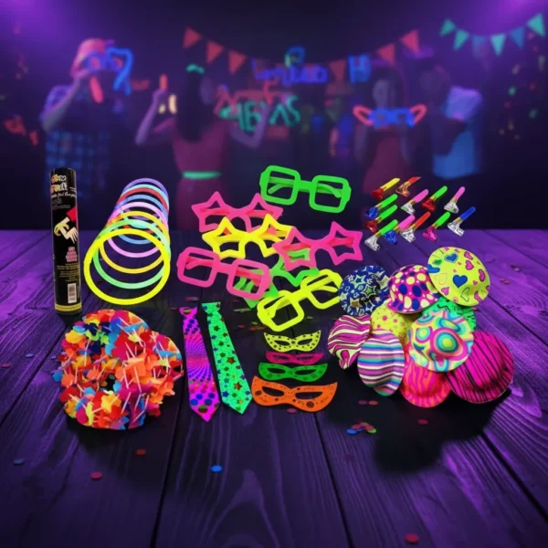 Hora Loca Neón + Gafas Neón Artículos Fiestas Neón Eventos