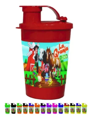 Vaso Pitillo Sorpresa Granja De Zenón X6 Termo Fiesta