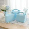 Caja Cajita Feliz Sorpresa X12 Unidades Azul Pastel Unicolor