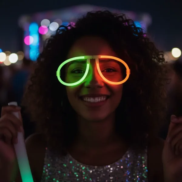 Gafas Neón Glow Hora Loca Fiesta Neón X 6 Unidades