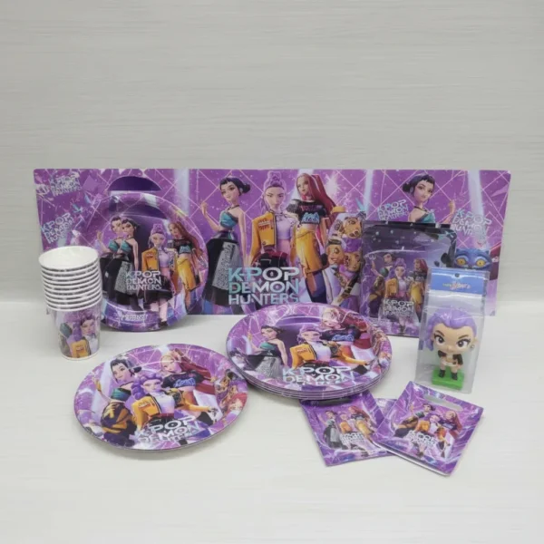 D_NQ_NP_2X_692829-MCO107341521919_022026-F Kit Decoración Guerreras K-pop Piñata Cumpleaños Económico