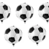 Pack 5 Globos Esfera 4D 45 cm GLOBO REDONDO Futbol Helio Fiesta