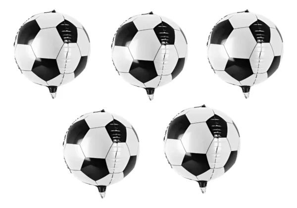 Pack 5 Globos Esfera 4D 45 cm GLOBO REDONDO Futbol Helio Fiesta