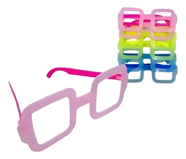 Gafas Neón Premium Fiesta Hora Loca Brillan Oscuridad Pack 12u