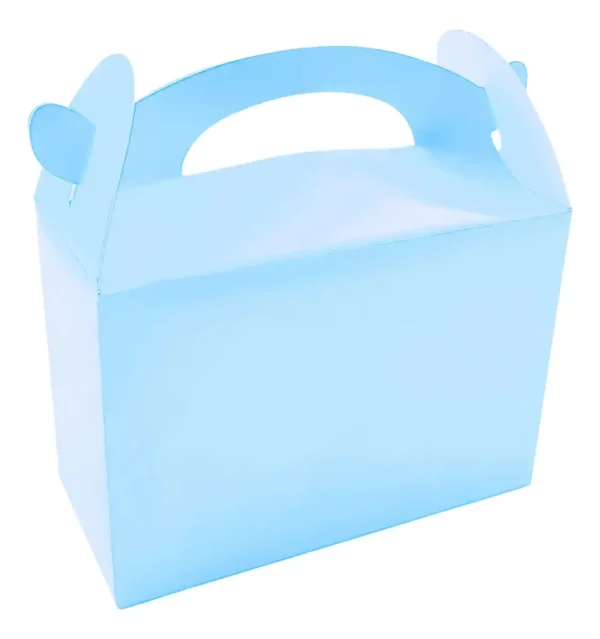 Caja Cajita Feliz Sorpresa X12 Unidades Azul Pastel Unicolor