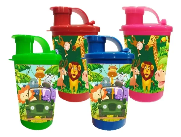 D_NQ_NP_2X_725672-MCO101671231957_122025-F Vaso Pitillo Sorpresa Safari Animales X12 Termo Infantil