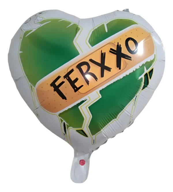 Bouquet 5 Globos Ferxxo Globo 3d+4 Metalizados 45cm Color Verde