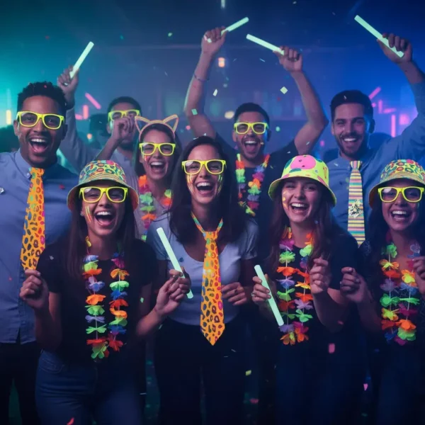 Set Hora Loca Led Neon 218 Artículos Fiestas 15 Años Grado
