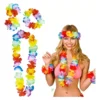 Collares Flores Hawaiano Multicolor x12 Fiesta Hora Loca Hobby