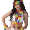 Collares Flores Hawaiano Multicolor x12 Fiesta Hora Loca Hobby