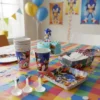 D_NQ_NP_2X_743971-MLA106529005455_022026-F Kit Decoración Sonic X12 Vasos + Platos + Cucharas