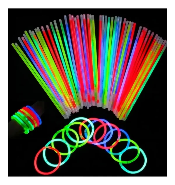 Pulsera Neón YDH 100 Unidades Colorida Plástico Luminosa LED FiestaPulsera Neón YDH 100 Unidades Colorida Plástico Luminosa LED Fiesta