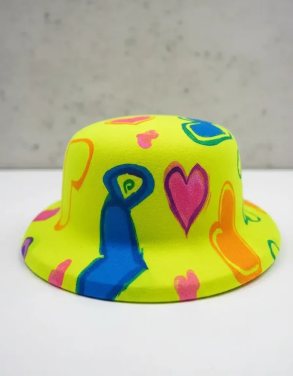Gorro Sombrero Neón Surtido Hora Loca Neón X 12 Unidades