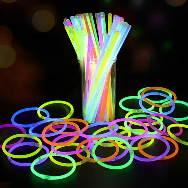 Pulsera Neón YDH 100 Unidades Colorida Plástico Luminosa LED FiestaPulsera Neón YDH 100 Unidades Colorida Plástico Luminosa LED Fiesta