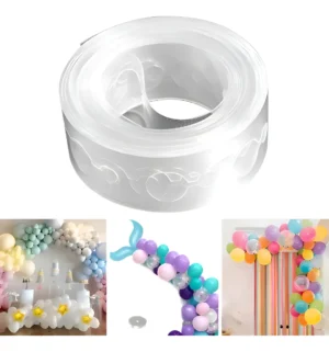 Cinta de Acetato Transparente para Arcos de Globos de 5m