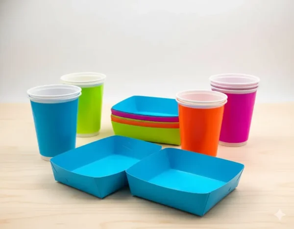 Kit Fiesta Vasos Y Platos Neón Hora Loca X12 Personas Oferta