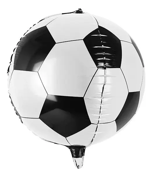 Pack 5 Globos Esfera 4D 45 cm GLOBO REDONDO Futbol Helio Fiesta