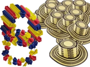 Sombrero Vueltiao + Collares De Colombia Hora Loca X144 Und