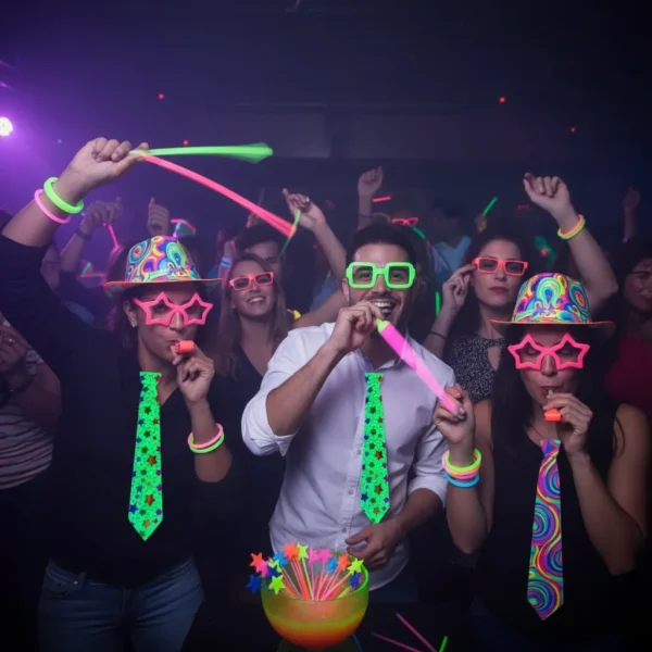 Hora Loca Neón + Gafas Neón Artículos Fiestas Neón Eventos