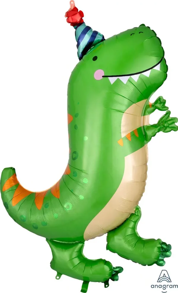 Globo Metalico Bouquet C/5pz Ramo Dinosaurio Ramillete Bq