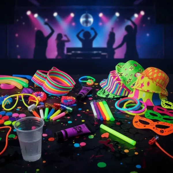Set Hora Loca Led Neon 218 Articulos Fiestas 15 Años Bodas