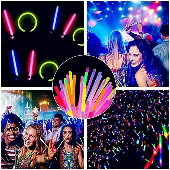 Gafas Neón Glow Hora Loca Fiesta Neón X 6 Unidades