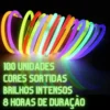 Pulsera Neón YDH 100 Unidades Colorida Plástico Luminosa LED FiestaPulsera Neón YDH 100 Unidades Colorida Plástico Luminosa LED Fiesta