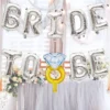 Kit de globos metálicos Bride To Be con anillo de despedida de soltera