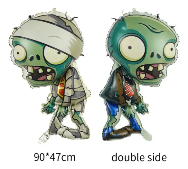 Set 5pcs Globos Plantas Vs Zombies Decoración Fiesta Niños