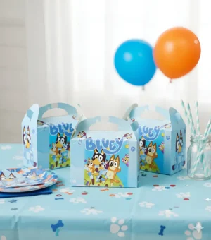 Caja Cajita Feliz Sorpresa X12 Unidades Bluey Perro Mascota