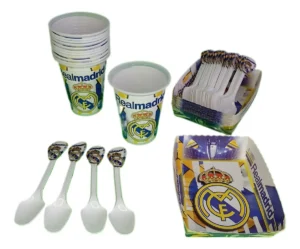 Kit Decoración Real Madrid para Cumpleaños y Fiestas