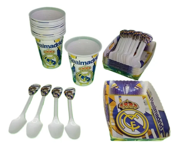 Kit Decoración Real Madrid para Cumpleaños y Fiestas
