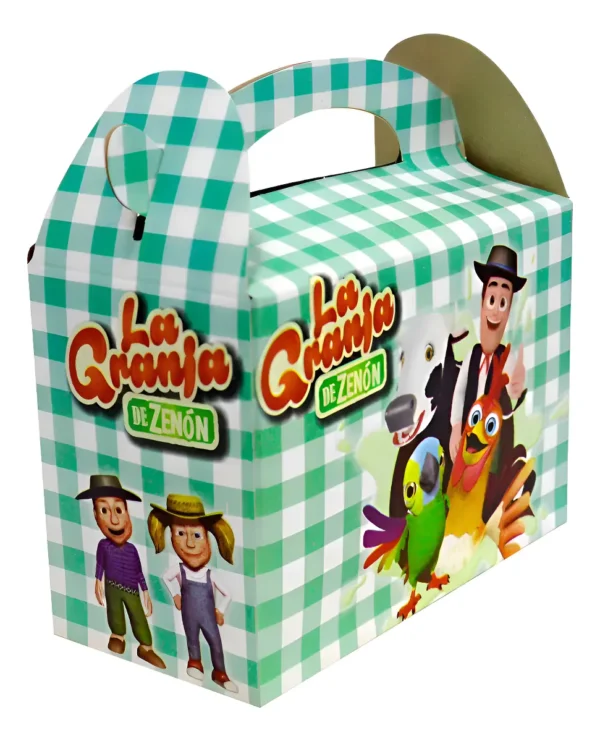 Cajas Sorpresa Temática Granja De Zenón X6 Para Cumpleaños