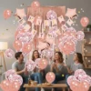 Kit Decoración Feliz Cumpleaños Cortinas + bombas + Guirnalda