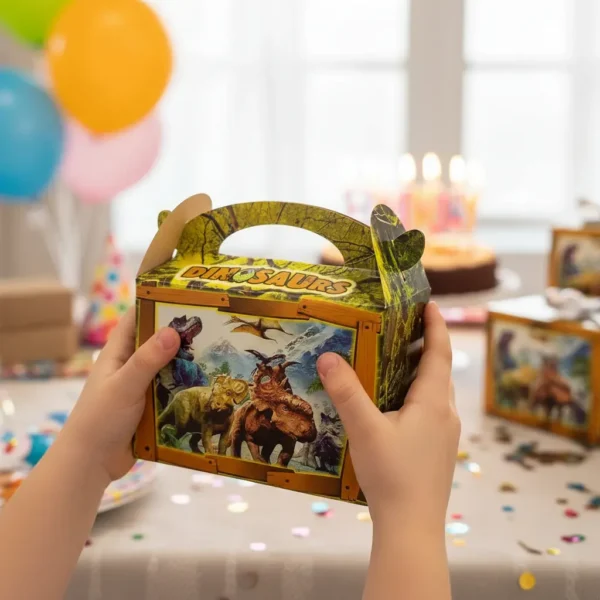 Caja Cajita Feliz Sorpresa X6 Unidades Dinosaurios Animales