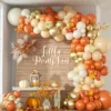 Arco de Globos de Látex Naranja Metalizado para Decoración de Cumpleaños Otoño
