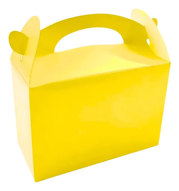 Caja Cajita Feliz Sorpresa X12 Unidades Amarilla Unicolor
