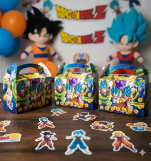 Caja Cajita Feliz Sorpresa X6 Unidades Dragón Ball Goku