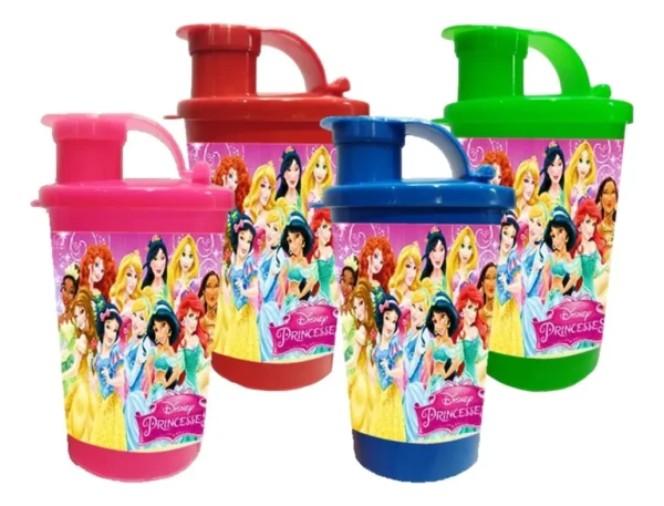Vaso Pitillo Sorpresa Princesas X15 Termo Fiesta Infantil