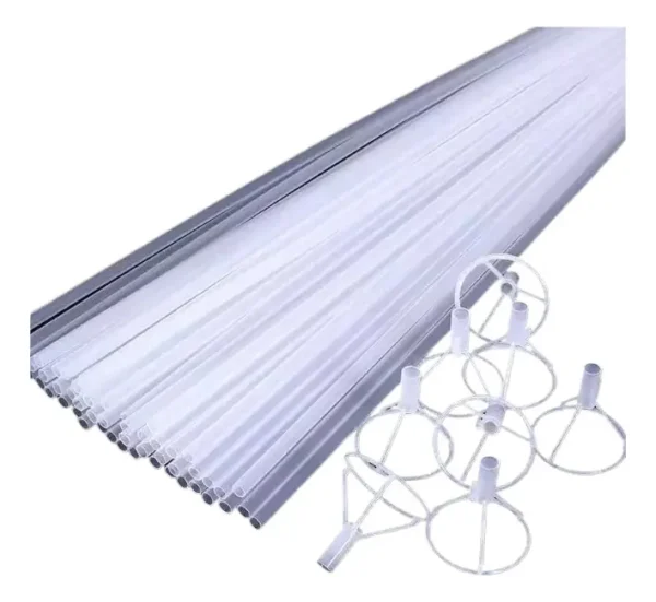 Palo Soporte De Globo Burbuja X20uni Transparente 70cm Largo