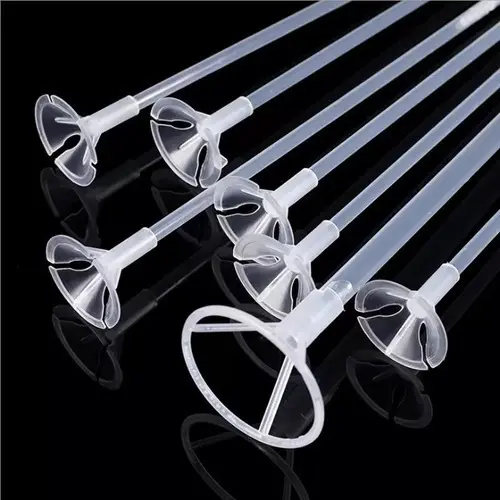 Palo Soporte De Globo Burbuja X20uni Transparente 70cm Largo