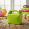 Cajas Para Sorpresas X18u Cumpleaños Unicolor Verde
