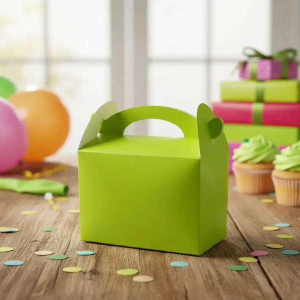 Cajas Para Sorpresas X18u Cumpleaños Unicolor Verde