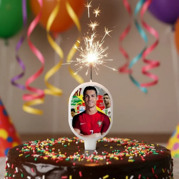 D_NQ_NP_2X_664153-MCO95864433821_102025-F Vela Cristiano Ronaldo Futbol Cumpleaños Niño Balón